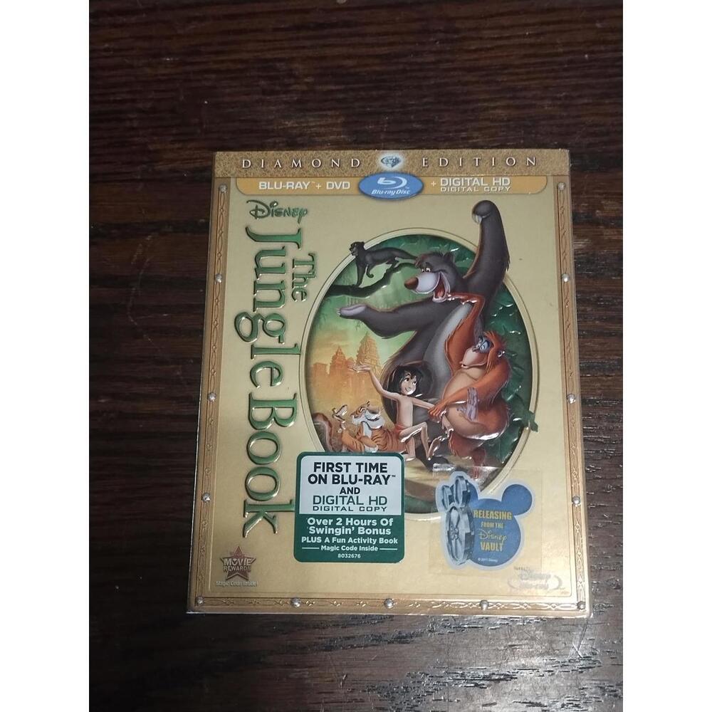 The Jungle Book (Blu-ray/DVD, 2014, 2-Disc Set, Diamond Edition) New